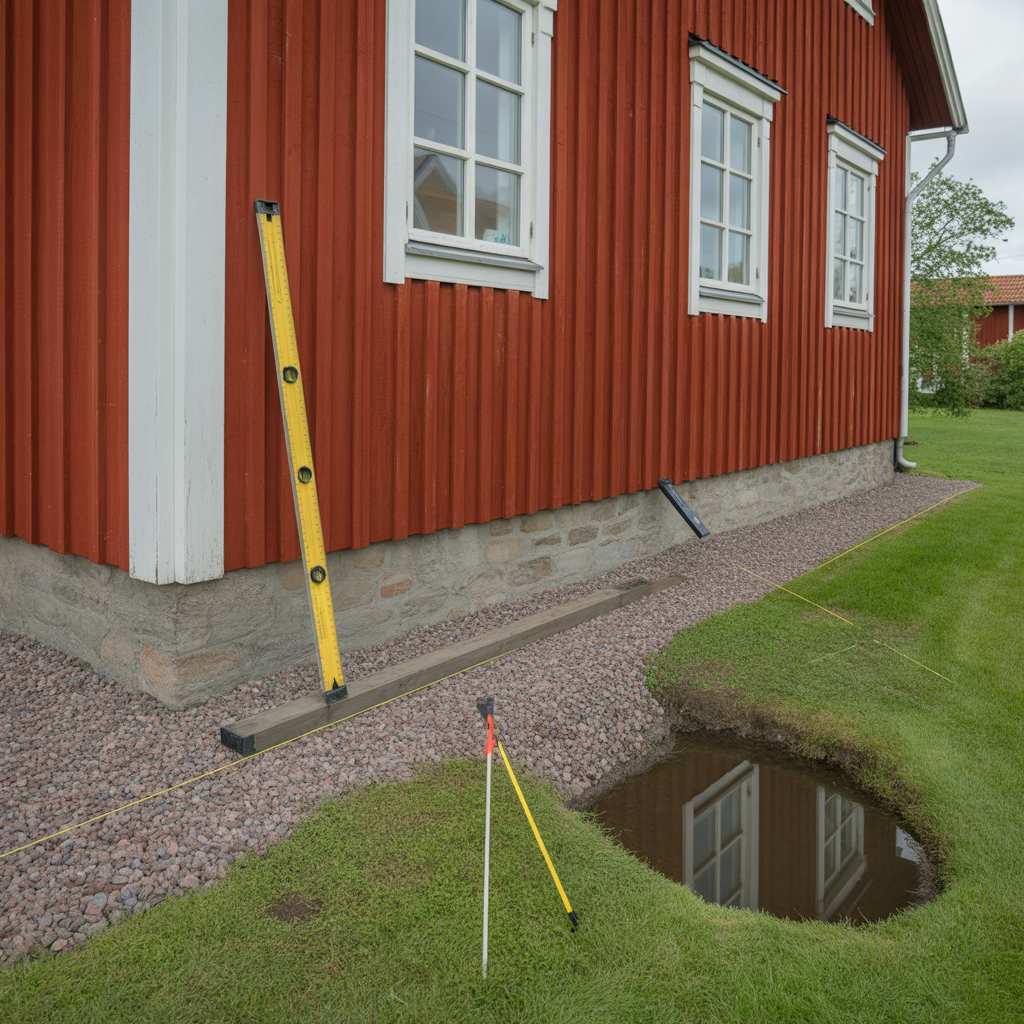 markfall runt hus matt matning och vanliga fel