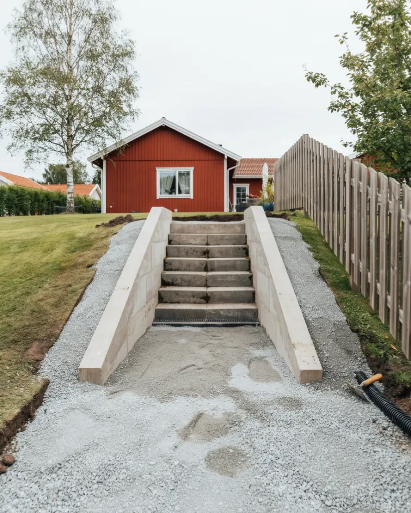 fukts ker k llartrappa utomhus r tt markarbete f r b ttre avrinning och l ngre livsl ngd